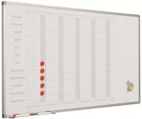 Planbord met jaarplanning 60x120 cm in dagen