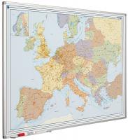 Landkaart van Europa op whiteboard gedrukt 90x120 cm