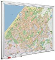 Landkaart stadskaart van Den Haag op whiteboard gedrukt 90x120 cm