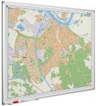 Landkaart stadskaart van Nijmegen op whiteboard gedrukt 90x120 cm