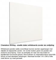 Whiteboard frameless rechte hoeken 98 x 148 cm